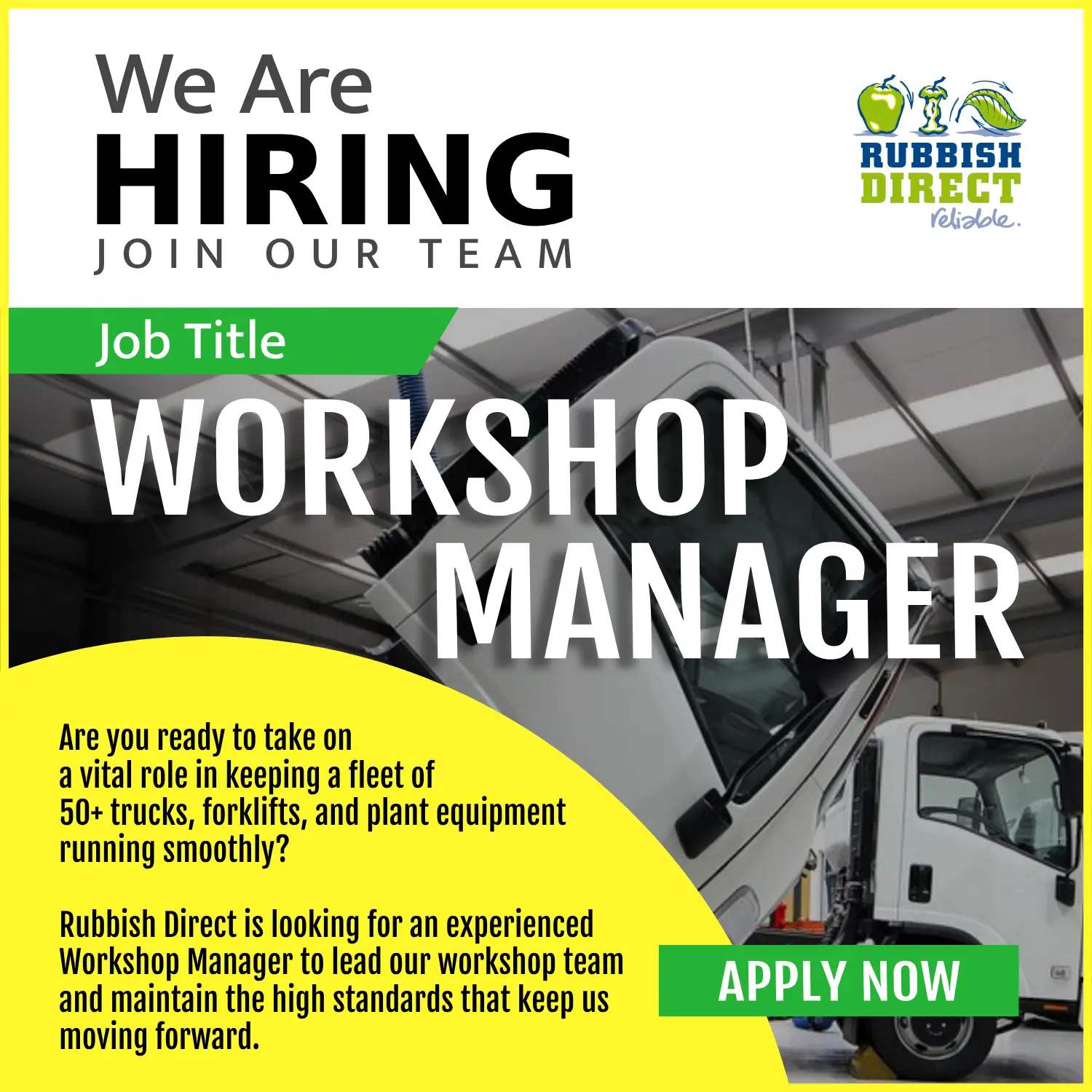 We Are Hiring border | Rubbish Direct